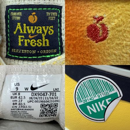  NIKE ナイキ エア ズーム インフィニティ ツアー  DX9047 701 イエロー ゴルフシューズ SIZE 27cm 未使用品