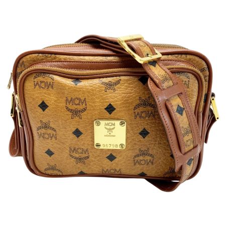  MCM エムシーエム  ショルダーバッグ ヴィセトス  レザー ブラウン レディース