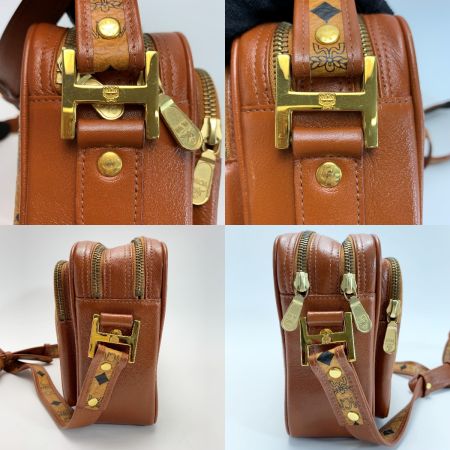  MCM エムシーエム  ショルダーバッグ ヴィセトス  レザー ブラウン レディース