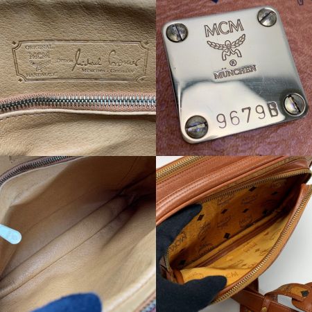  MCM エムシーエム  ショルダーバッグ ヴィセトス  レザー ブラウン レディース