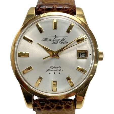  CITIZEN シチズン スーパージェット オートデーター 39石 AD51507084 シルバー 自動巻き メンズ 腕時計 SUPER JET