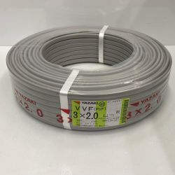 ☆☆ YAZAKI 電材 VVFケーブル 3芯×2.0ｍｍ 長さ100ｍ 2025年09月製造 未使用品 Sランク