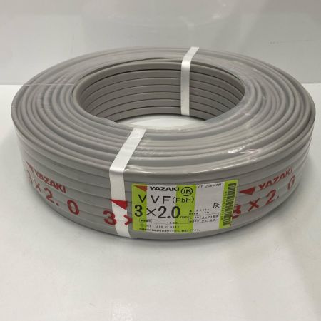  YAZAKI 電材 VVFケーブル 3芯×2.0ｍｍ 長さ100ｍ 2025年09月製造 未使用品