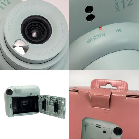  FUJIFILM フジフィルム インスタントカメラ チェキ instax mini 12 B833131 ミントグリーン ケース付き