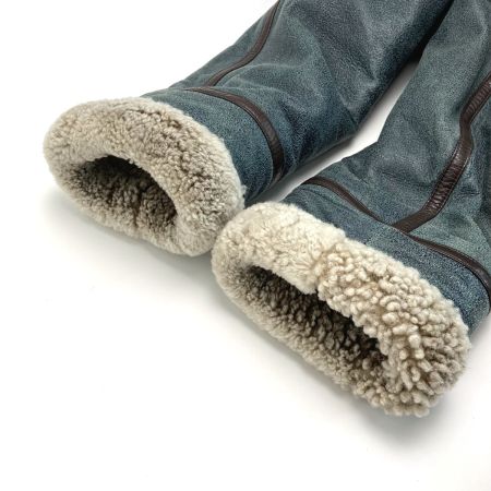  SINACOVA シナコバ フライトジャケット LUPO DI MARE レザー 羊革 ﾌﾗｲﾄ ﾚｻﾞｰｼﾞｬｹｯﾄ グリーン SIZE L メンズ