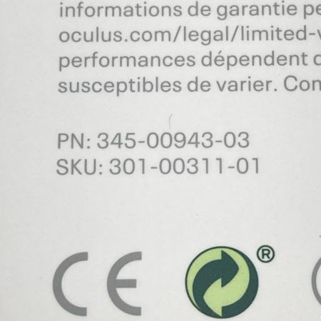  Oculus Meta Linkケーブル Quest 2 301-00311-01