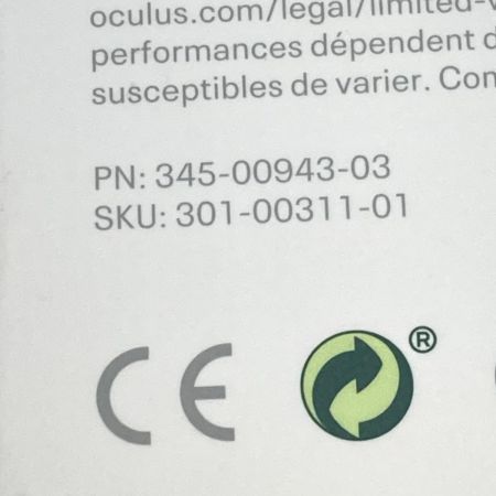  Oculus Meta Linkケーブル Quest 2 301-00311-01