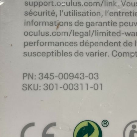  Oculus Meta Linkケーブル Quest 2 301-00311-01