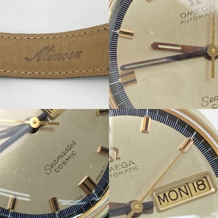  OMEGA オメガ シーマスター コスミック デイデイト 166.036 ゴールド 自動巻き メンズ 腕時計 Seamaster COSMIC