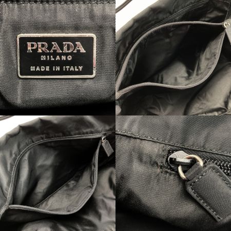  PRADA プラダ ナイロン トートバッグ ブラック TESSUTO 三角プレート ワンショルダー