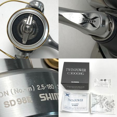  SHIMANO シマノ 11 ツインパワー C3000HG 02697 スピニングリール 箱付き