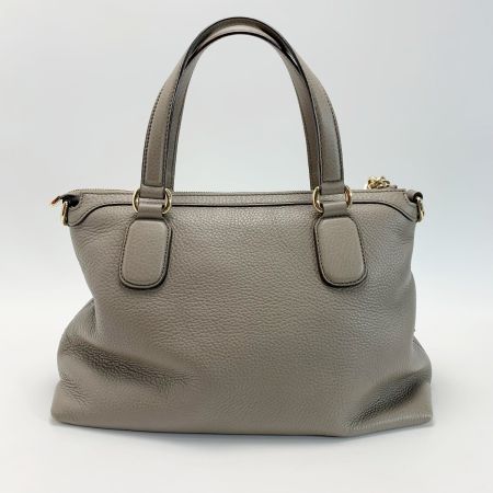  GUCCI グッチ 2WAYバッグ  308362 ベージュ トラップ付 レザー レディース