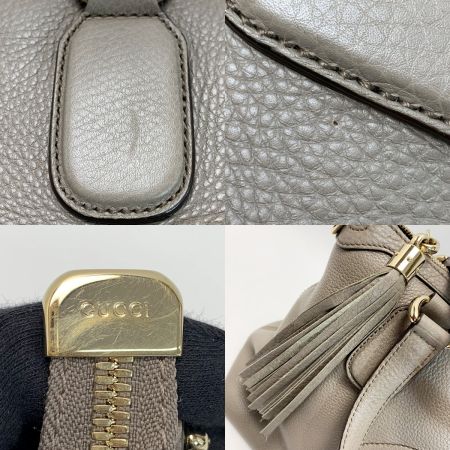  GUCCI グッチ 2WAYバッグ  308362 ベージュ トラップ付 レザー レディース