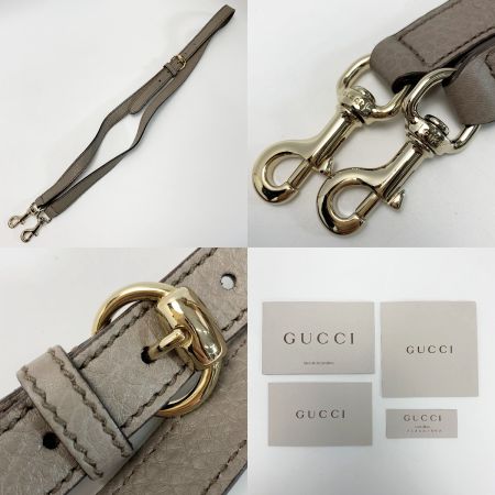  GUCCI グッチ 2WAYバッグ  308362 ベージュ トラップ付 レザー レディース