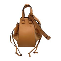 ☆☆ LOEWE ロエベ ハンモック ドローストリング スモール 2WAYバッグ 314 79 Z95 キャメル ショルダー ハンドバッグ 布袋有 Bランク