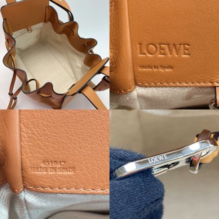  LOEWE ロエベ ハンモック ドローストリング スモール 2WAYバッグ 314 79 Z95 キャメル ショルダー ハンドバッグ 布袋有