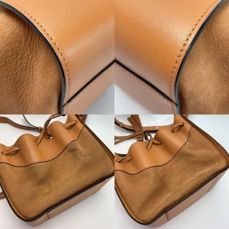  LOEWE ロエベ ハンモック ドローストリング スモール 2WAYバッグ 314 79 Z95 キャメル ショルダー ハンドバッグ 布袋有