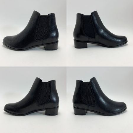  PIEDI NUDI サイドゴアショートブーツ  20101-BLK ブラック SIZE 23.5cm レディース