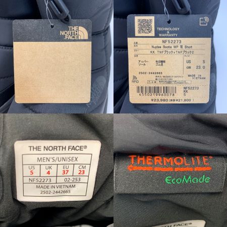  THE NORTH FACE ザノースフェイス ヌプシ ブーティ ウォータープルーフ VII NF52273 ブラック SIZE 23cm 