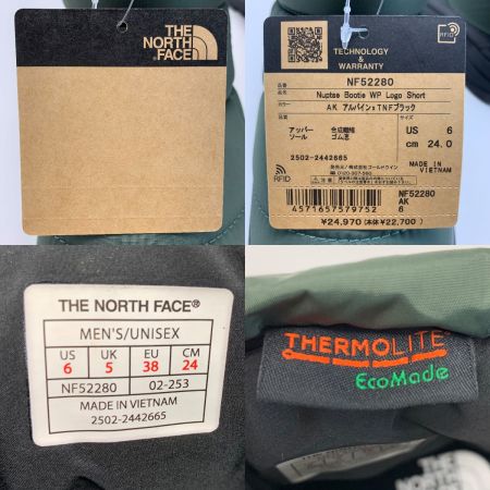  THE NORTH FACE ザノースフェイス ヌプシ ブーティ ウォータープルーフ NF52280 カーキ SIZE 24cm