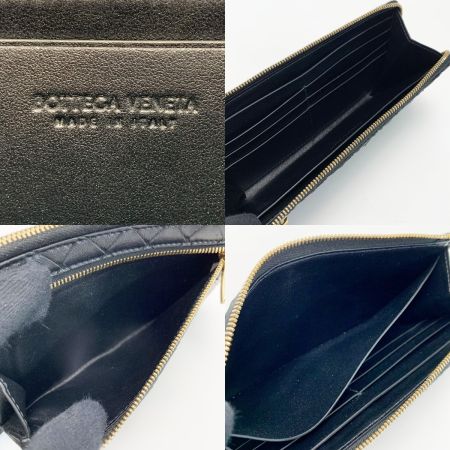  BOTTEGA VENETA ボッテガヴェネタ イントレチャート 長財布  ブラック 布袋付 レザー