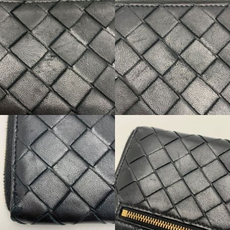  BOTTEGA VENETA ボッテガヴェネタ イントレチャート 長財布  ブラック 布袋付 レザー