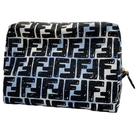  FENDI フェンディ Fendi x Joshua Vides FF 8N0171 ADBD 209-8242 ブルー×ブラック コスメポーチ 