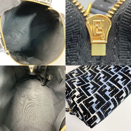  FENDI フェンディ Fendi x Joshua Vides FF 8N0171 ADBD 209-8242 ブルー×ブラック コスメポーチ 