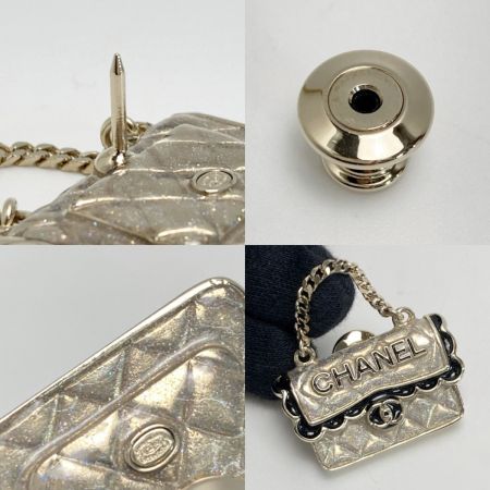 CHANEL シャネル マトラッセ バッグモチーフ ピンブローチ C24B ゴールド GP ココマーク