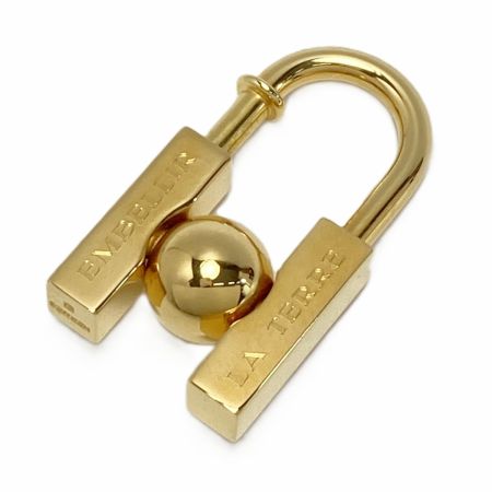  HERMES エルメス L'HOMME PEUT EMBELLIR LA TERRE カデナチャーム ゴールド GP 2001年限定