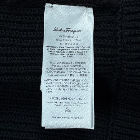 Salvatore Ferragamo サルヴァトーレフェラガモ ジャケット ムートン×ラムレザー 50123 ブラック SIZE XL