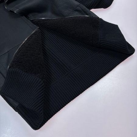 Salvatore Ferragamo サルヴァトーレフェラガモ ジャケット ムートン×ラムレザー 50123 ブラック SIZE XL