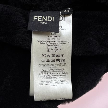 FENDI フェンディ ムートンコート   FM0181 ブラック SIZE ML メンズ