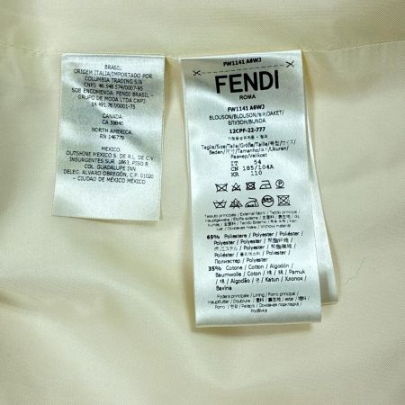 FENDI フェンディ シャツ ズッカ柄 FW1141 アイボリー メンズ SIZE XL