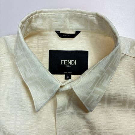FENDI フェンディ シャツ ズッカ柄 FW1141 アイボリー メンズ SIZE XL