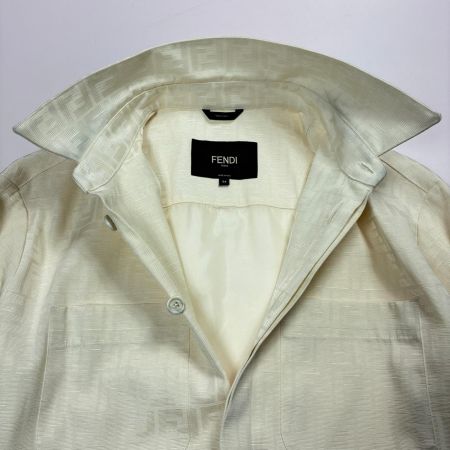 FENDI フェンディ シャツ ズッカ柄 FW1141 アイボリー メンズ SIZE XL