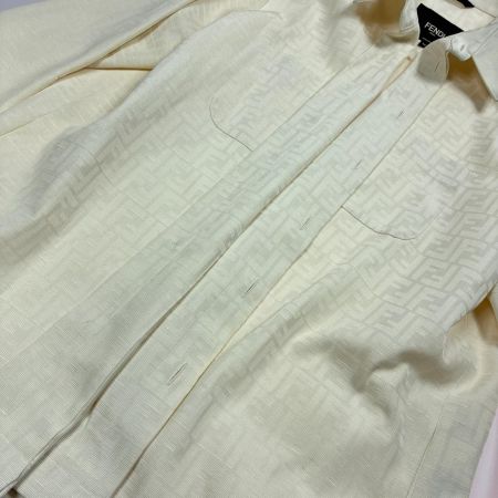 FENDI フェンディ シャツ ズッカ柄 FW1141 アイボリー メンズ SIZE XL