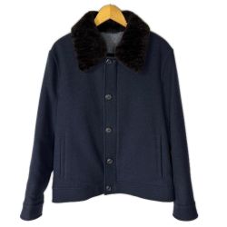 Salvatore Ferragamo サルヴァトーレフェラガモ ジャケット 50123 ネイビー メンズ SIZE XL ウール Bランク