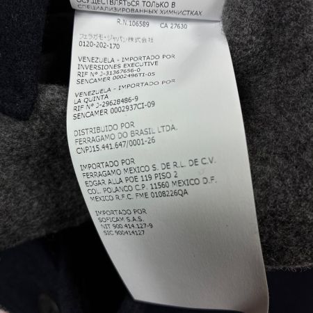 Salvatore Ferragamo サルヴァトーレフェラガモ ジャケット 50123 ネイビー メンズ SIZE XL ウール