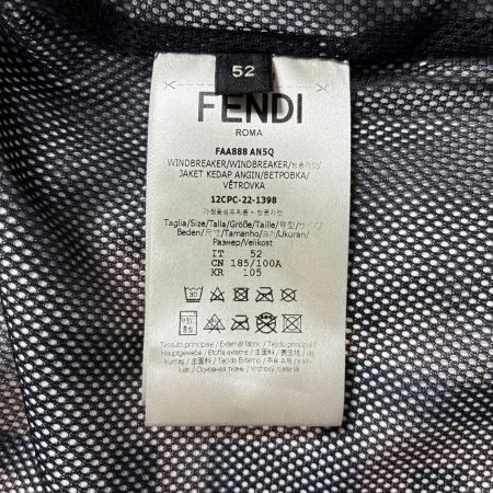 FENDI フェンディ ジャンパー MARC JACOBSコラボ FAA888 ホワイト×ブラック メンズ SIZE LL ナイロン