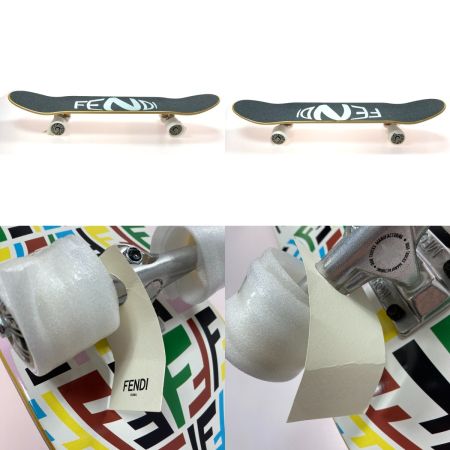  FENDI フェンディ スケートボード スケボー カプセルコレクション FFヴァーティゴ 7AS019 ブラック×マルチ