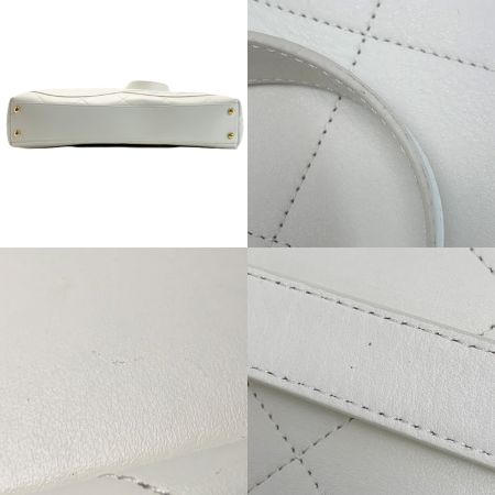  CHANEL シャネル マキシショッピングバッグ マトラッセ  ホワイト ラージトートバッグ 袋有