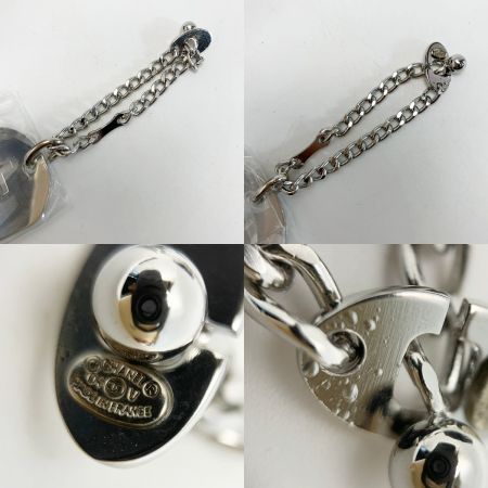  CHANEL シャネル キーホルダー ドッグタグ  チャーム  シルバー 箱付