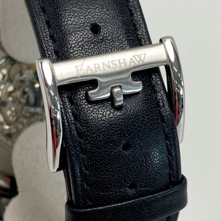  EARNSHAW アーンショウ LONGCASE スケルトン 8011 ブラック 自動巻き メンズ 腕時計
