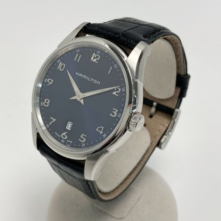  HAMILTON ハミルトン ジャズマスター H38511743 ネイビー 自動巻き メンズ 腕時計 箱・取説有