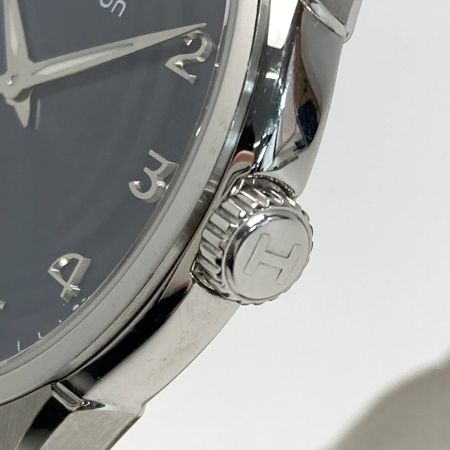  HAMILTON ハミルトン ジャズマスター H38511743 ネイビー 自動巻き メンズ 腕時計 箱・取説有