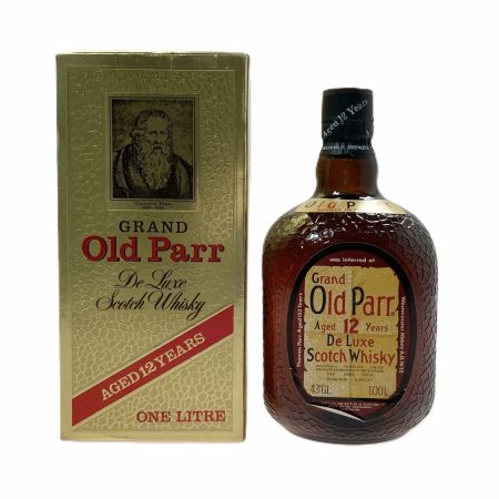  Old Parr オールドパー デラックス 12年 1000ml 43度 スコッチ ウイスキー 古酒 箱有 1L 未開栓