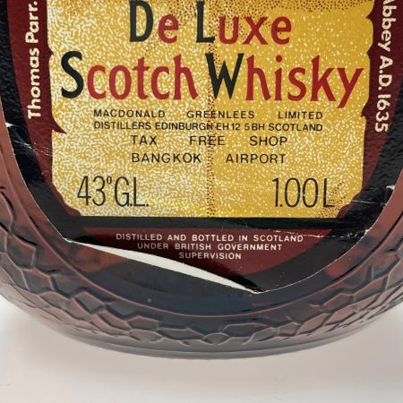  Old Parr オールドパー デラックス 12年 1000ml 43度 スコッチ ウイスキー 古酒 箱有 1L 未開栓