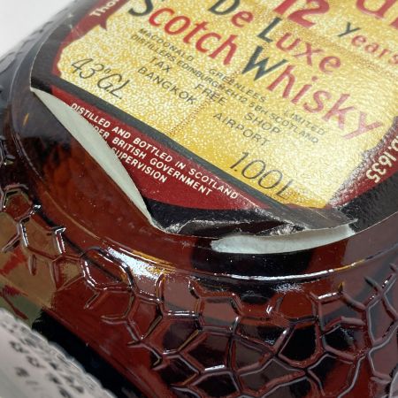  Old Parr オールドパー デラックス 12年 1000ml 43度 スコッチ ウイスキー 古酒 箱有 1L 未開栓