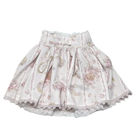  LIZ LISA リズリサ ジュエリー柄 セットアップ 上下セット size 0 351-6334-0 ライトピンク×ホワイト